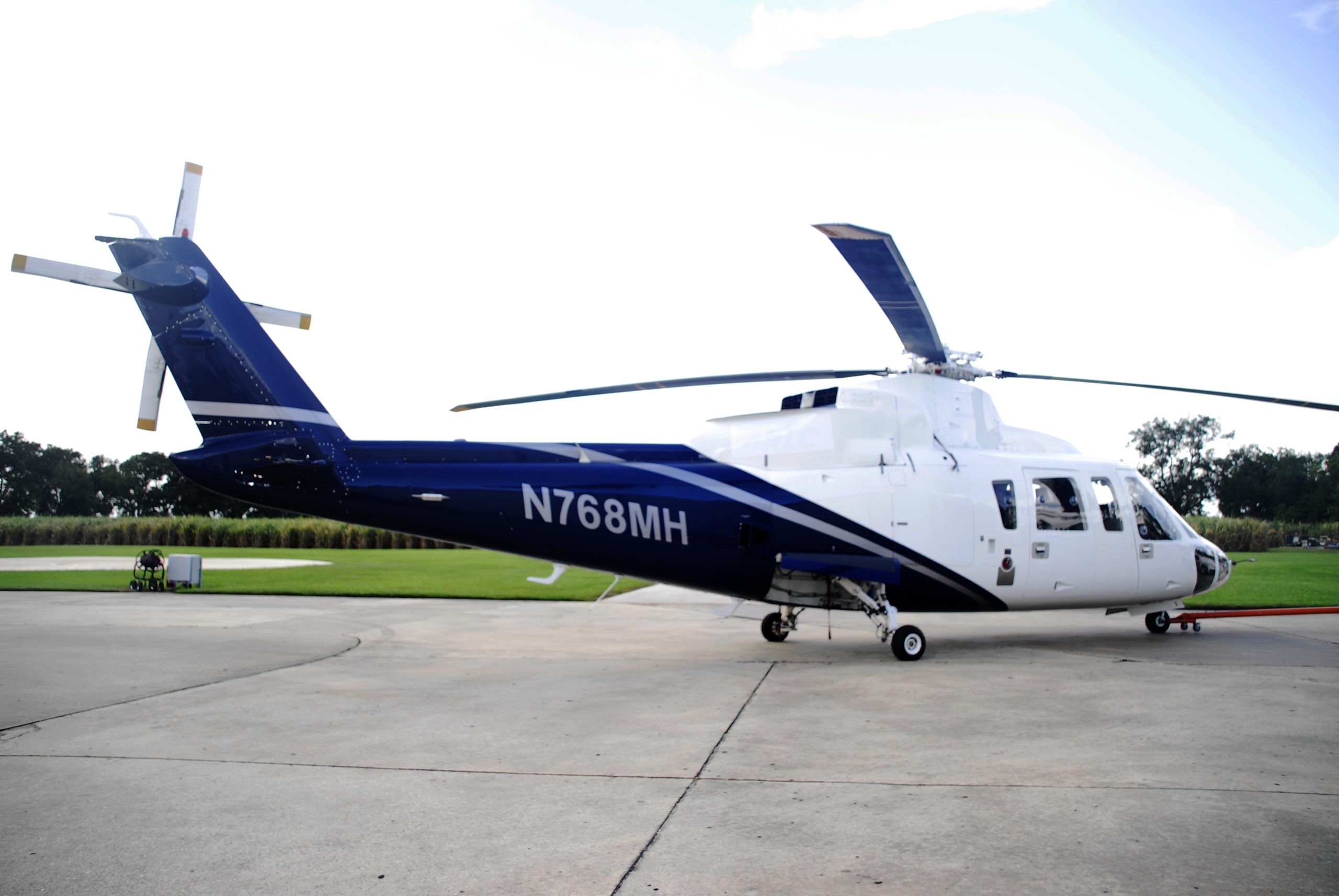 Sikorsky S-76 helicopter at Arrow Aviation facility